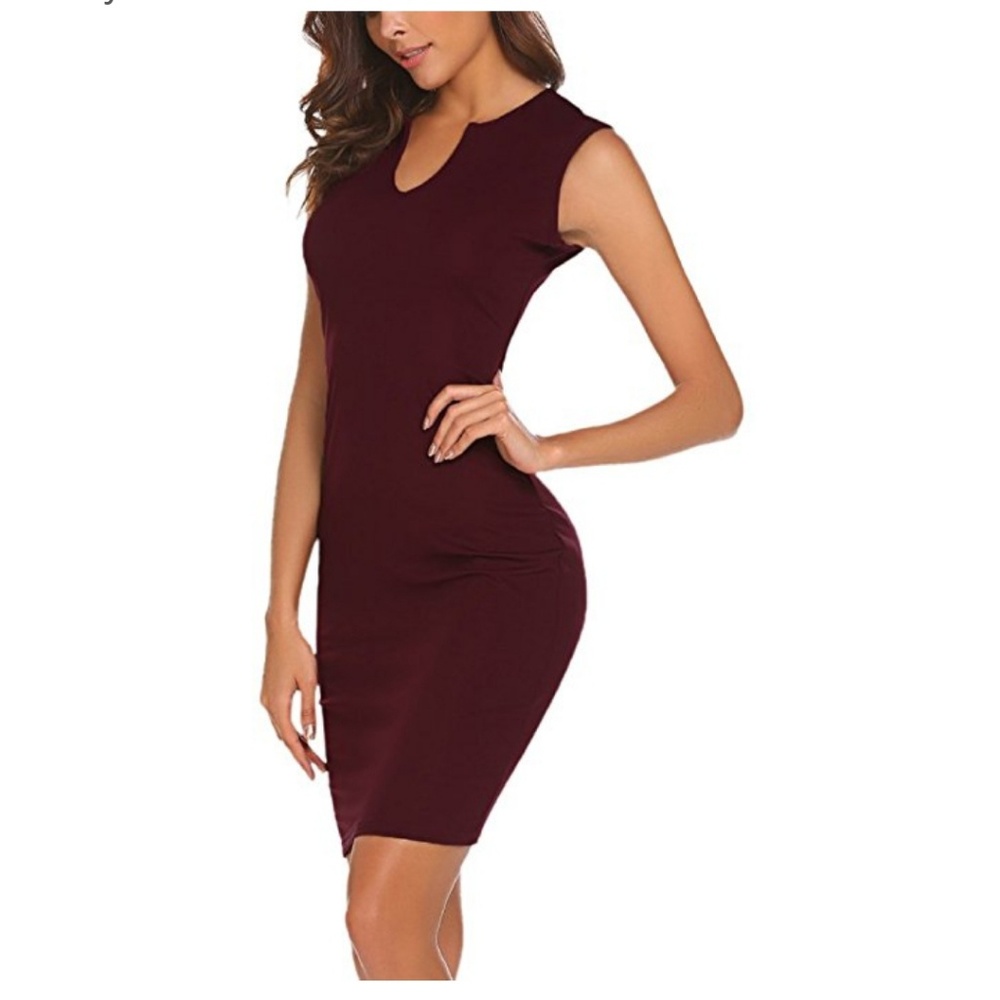 Women's Business Wear/V Neck Bodycon pencil dress